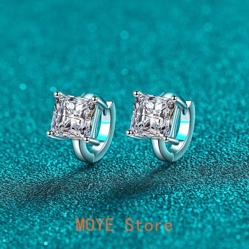 ピアス モアサナイト 4 ct シルバー925 人工ダイヤモンド モアッサナイト ギフト 普段使い 耳飾り パーティー 結婚式 プレゼント zb 129 a