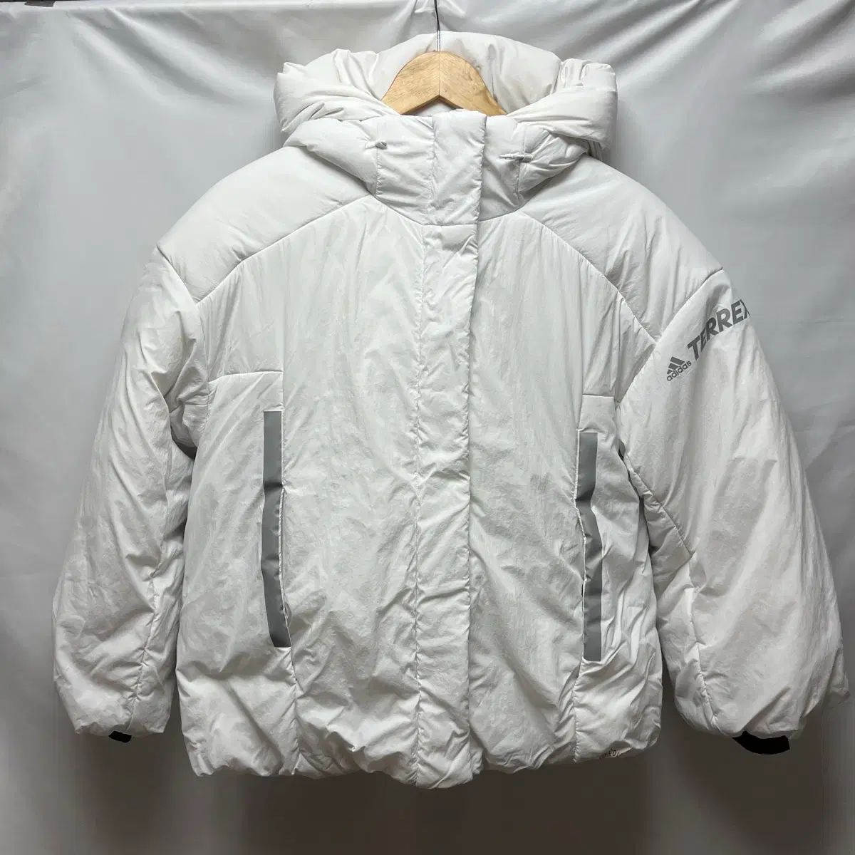 |ウィメンズL アディダス マイシェルター テレックス ダックダウン 白 ダウン