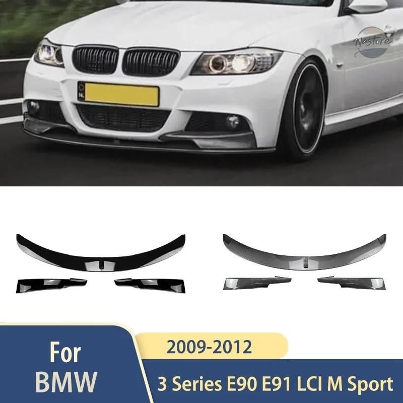 M スポーツ 2009 2012 BMW 3 シリーズ E 90 91 LCI フロントバンパーリップスポイラーアクセサリー外装スプリッターカバーガ