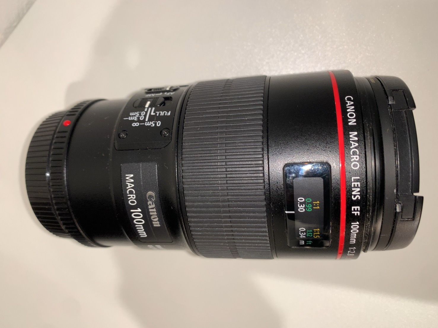 Canon EF 100 mm F 2.8 L MACRO IS USM 保護付