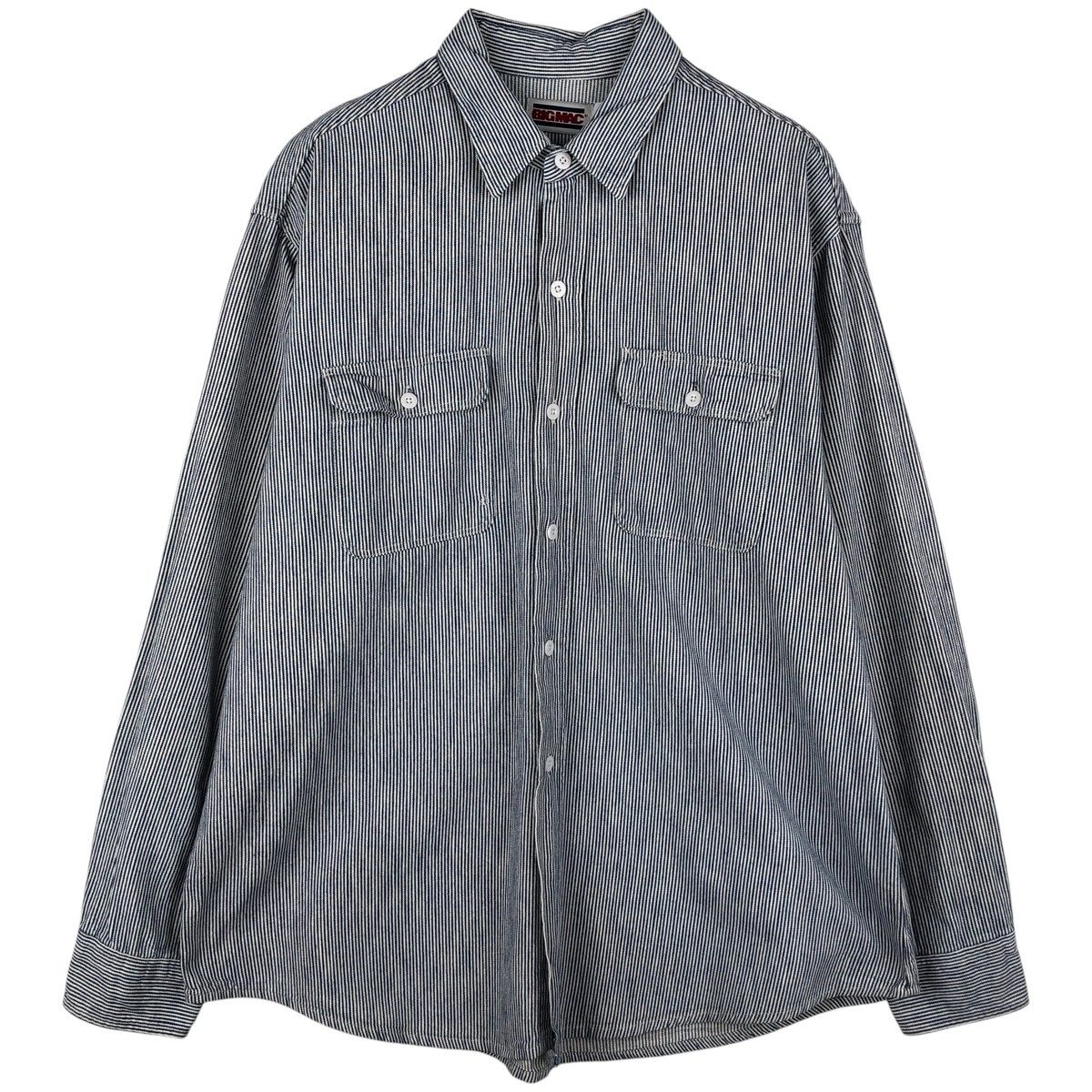 古着 80年代 ビッグマック BIG MAC ヒッコリーストライプ 長袖 ワーク