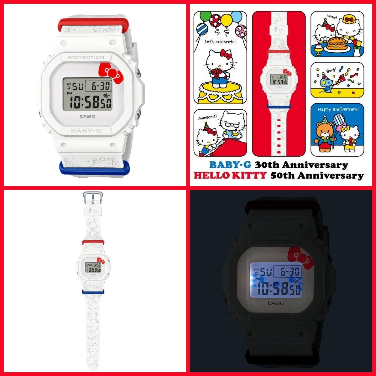 4547 CASIO カシオ BABY-G 30th anniversary ハローキティ