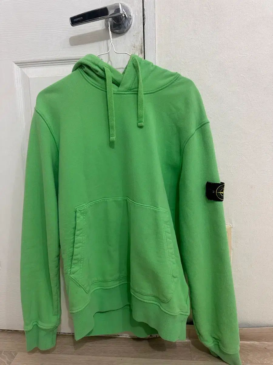 ストーンアイランド ガーメント ダイング フーディー グリーン L