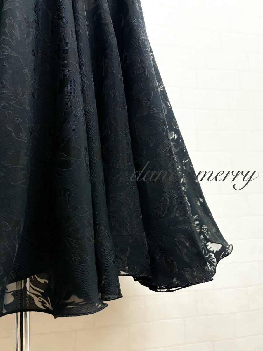 新品 豪華 社交ダンス 黒 スカート パーティ 2303 タンゴ ワルツ