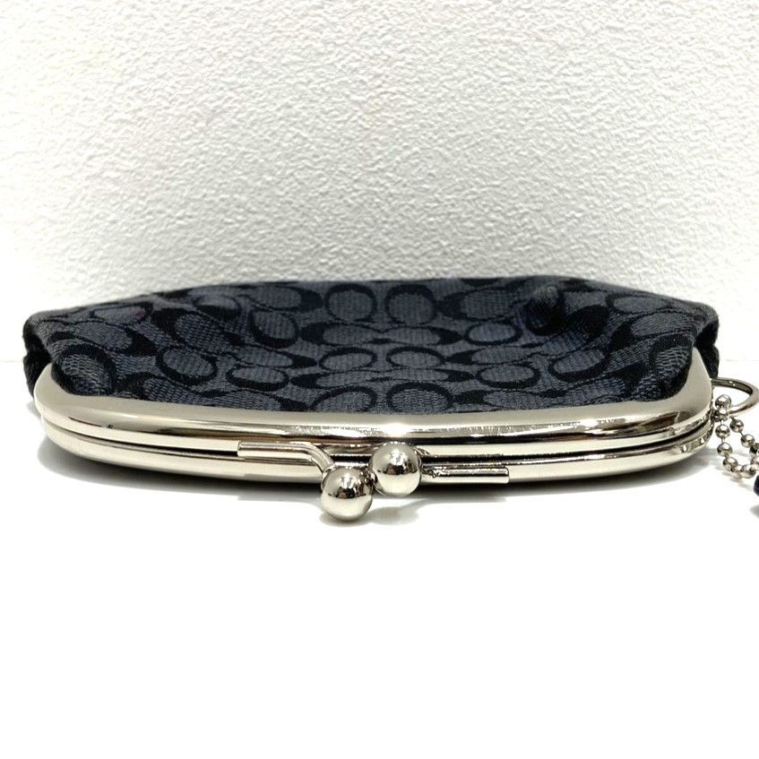 ☆COACH コーチ がま口財布 コインケース 小銭入れ 小物入れ ブラック