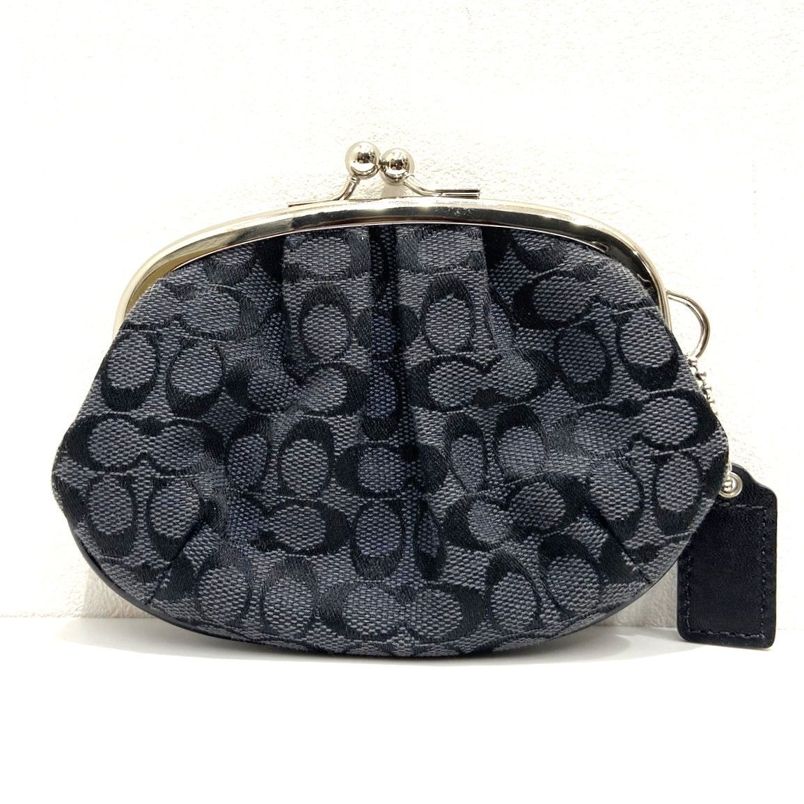 ☆COACH コーチ がま口財布 コインケース 小銭入れ 小物入れ ブラック