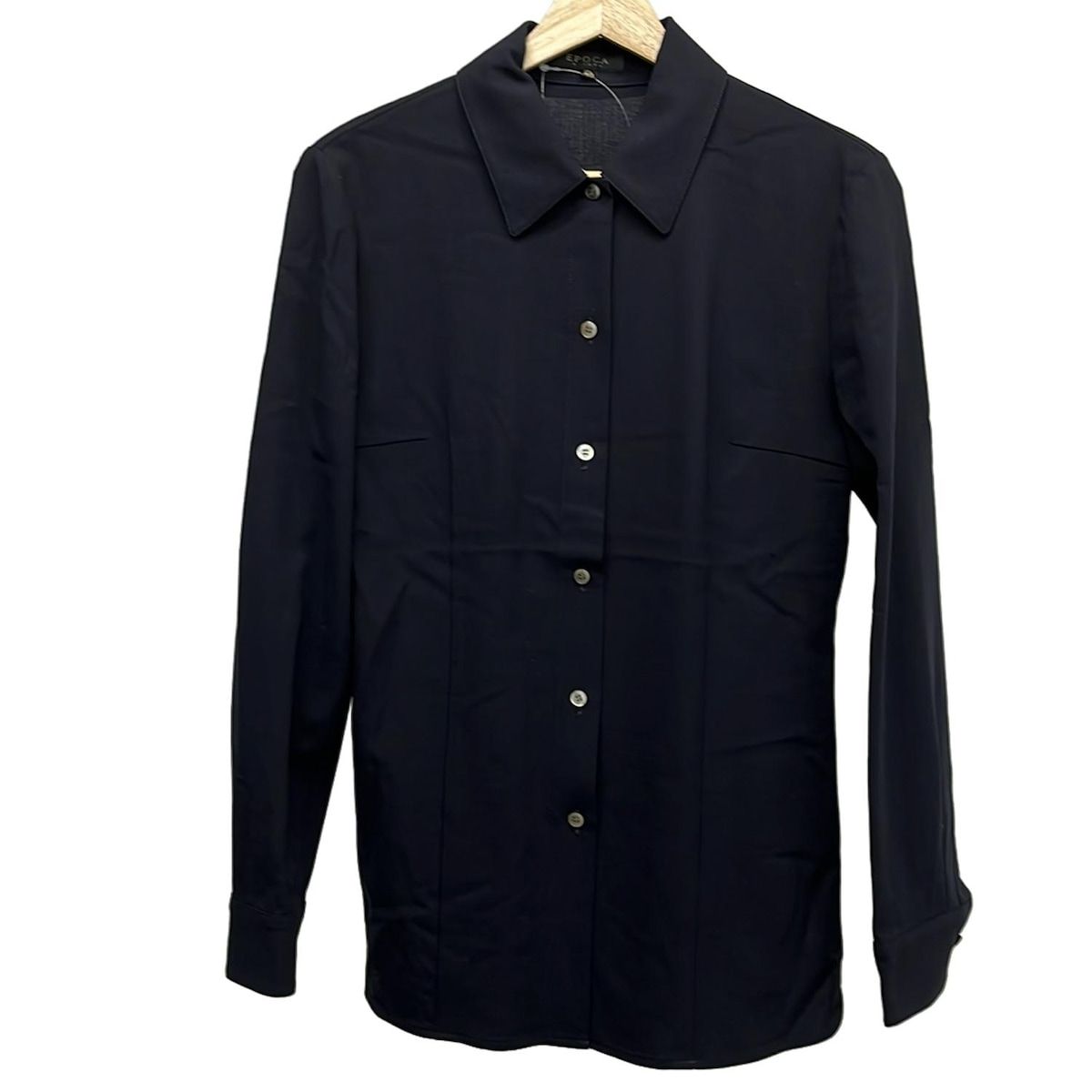 EPOCA エポカ 長袖シャツブラウス サイズ40 M レディース - ダークネイビー