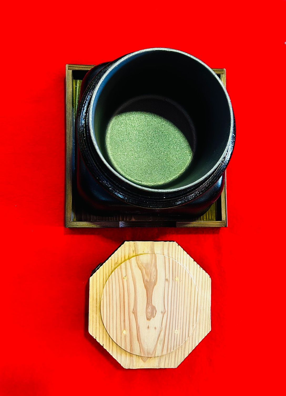 ♥ 2合炊釜飯 黒アメ釉 カマドセット