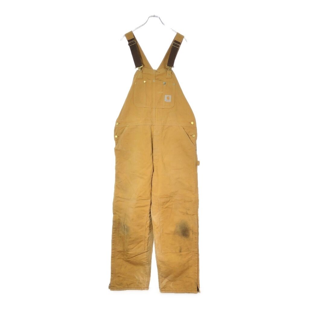 90年代 USA製 Carhartt カーハート ダック ダブルニー ビブ