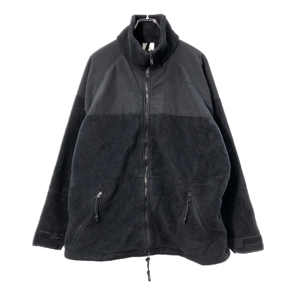 米軍実物 ECWCS GEN 2 フリースジャケット ミリタリー ブラック メンズ LARGE 古着 X 1027