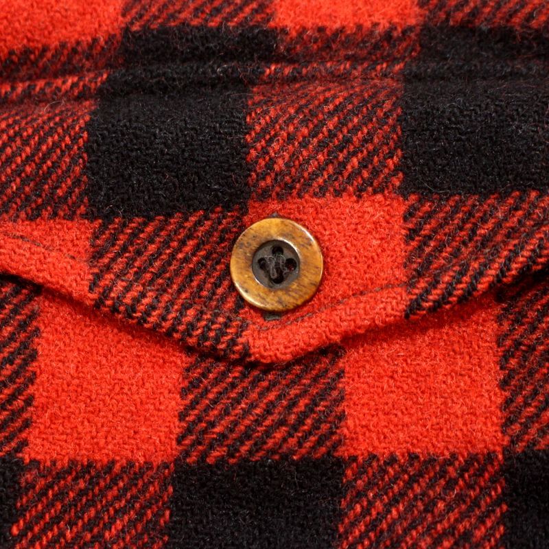 40s vintage WOOLRICH ブロックチェック柄 ハーフジップ ウール 長袖