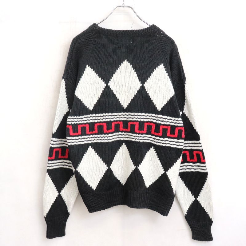 古着 80～90年代 タウンクラフト TOWN CRAFT 90S vintage 総柄ニット 