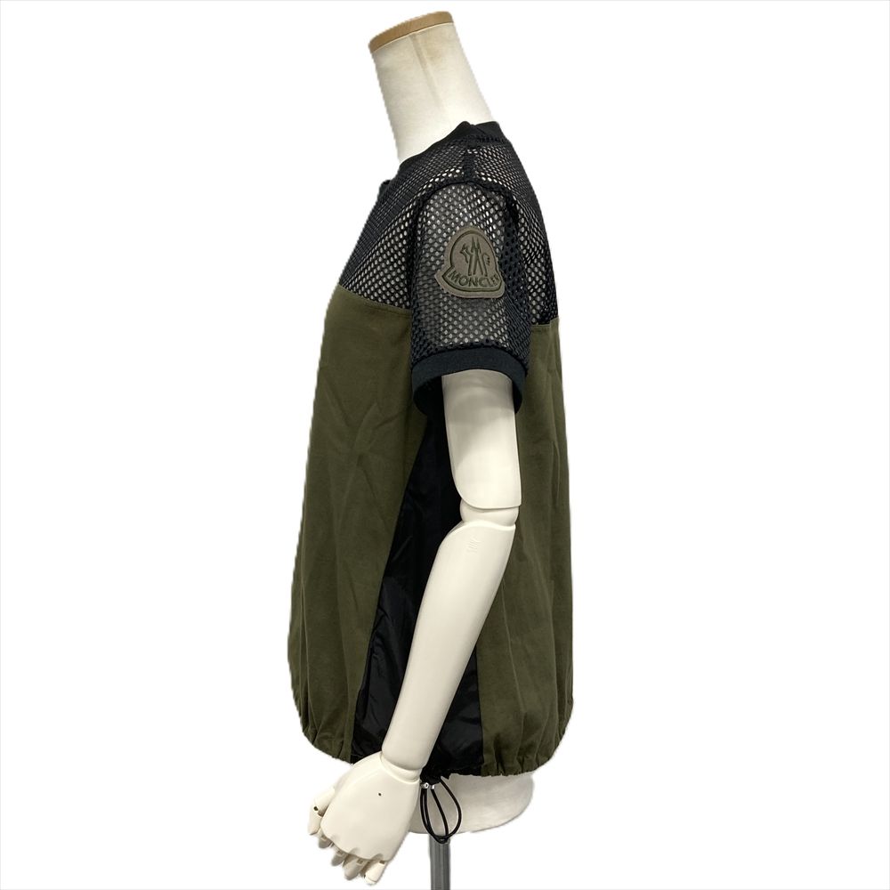 モンクレール MONCLER メッシュシャツ カットソー カーキ SS XS レディース