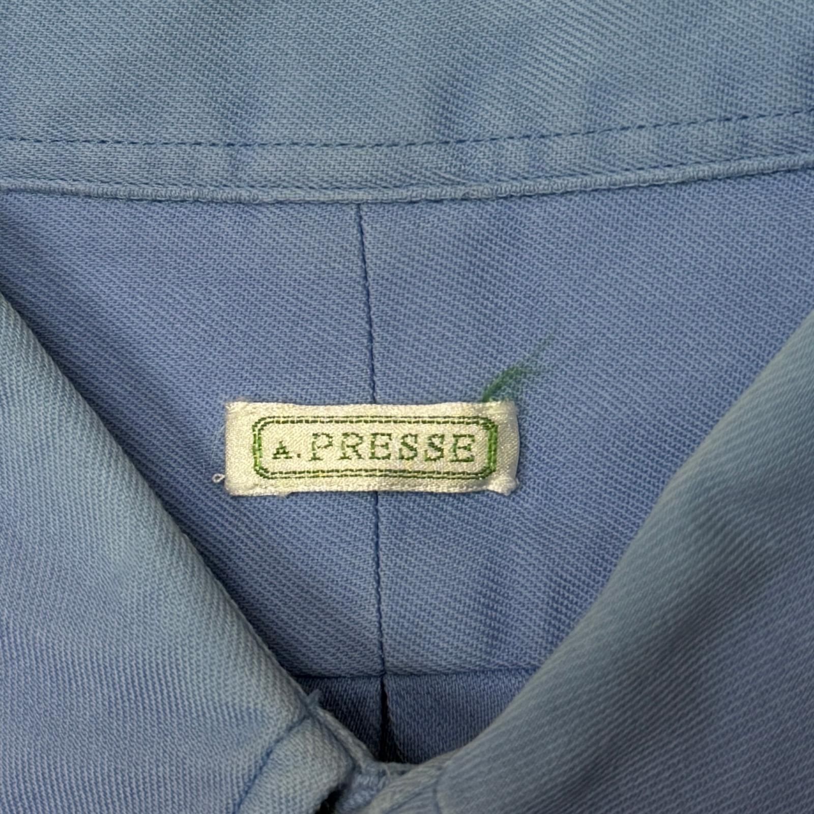 参考上代39,600円 A.PRESSE 21AW BD Shirt ボタンダウンシャツ 長袖