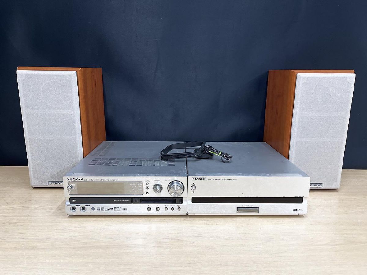 ジャンク品】 KENWOOD ケンウッドパワーアンプ サラウンドスピーカー C