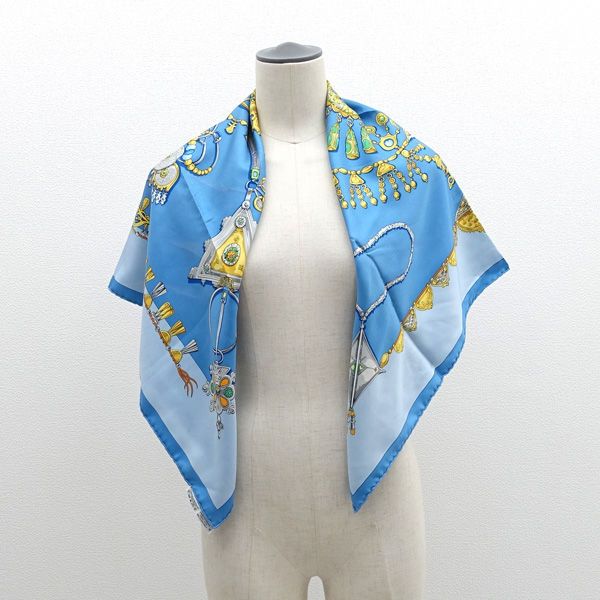 HERMES / エルメス ◇カレ90 スカーフ FARURES DES SABLES 砂漠の