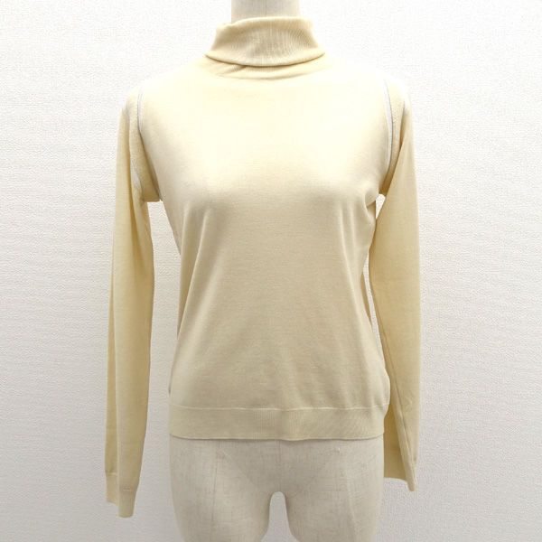 CHANEL | シャネル ◆ハイネック タートルネック ニット オフホワイト ウール レディース|ガールズ|LADY|女性|婦人 ブランド