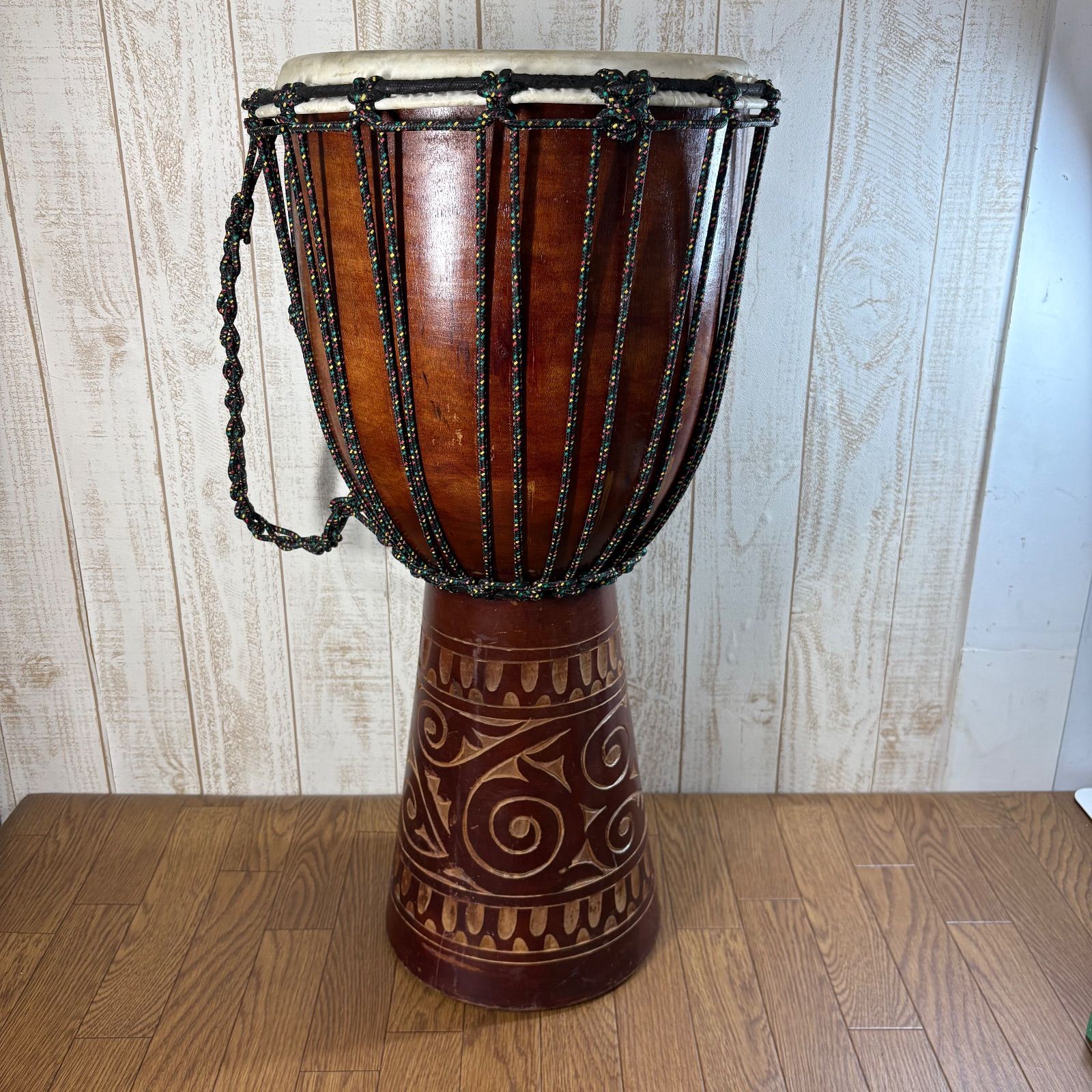 ジャンベ 木彫り 特大 71 cm 民族楽器