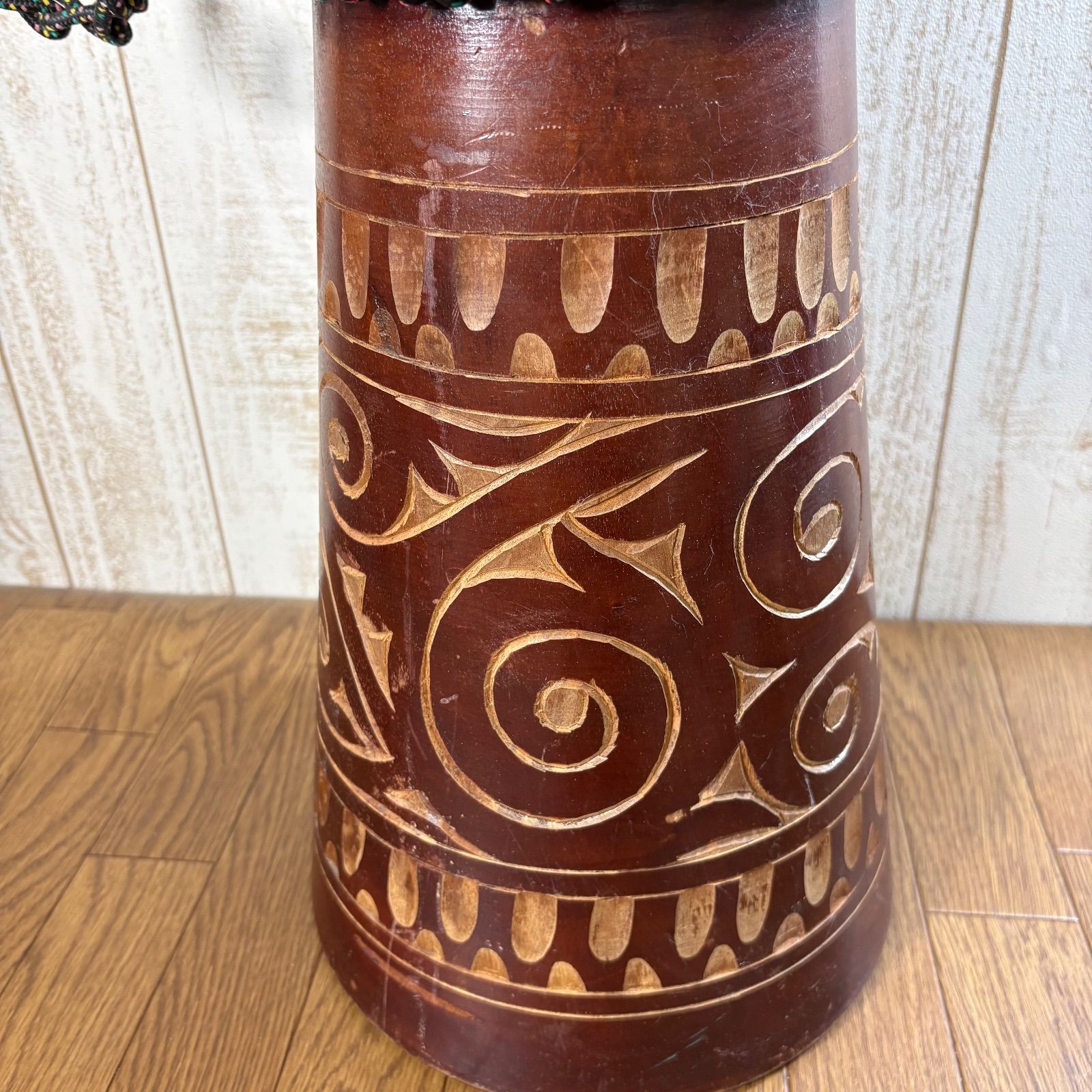 ジャンベ 木彫り 特大 71cm 民族楽器 - メルカリ