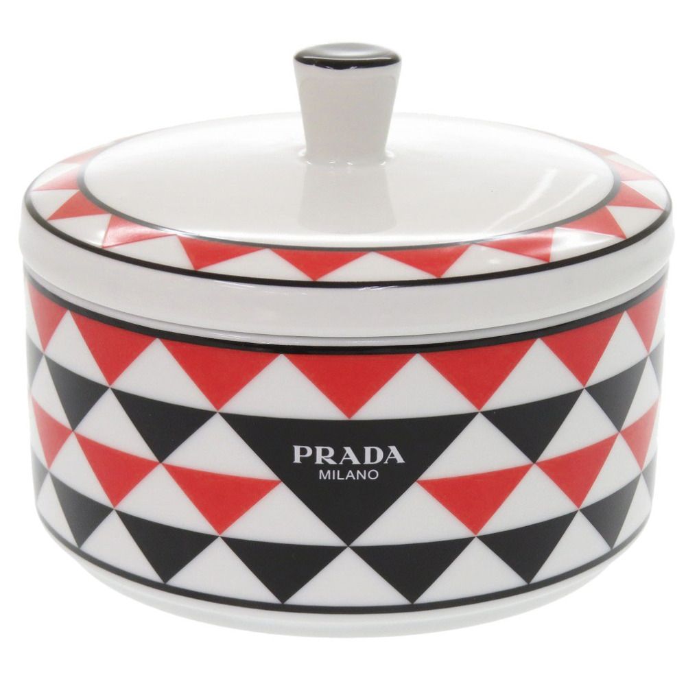 未使用 プラダ ジュエリーボックス ポーセリン 磁器 ホワイト 白 0751