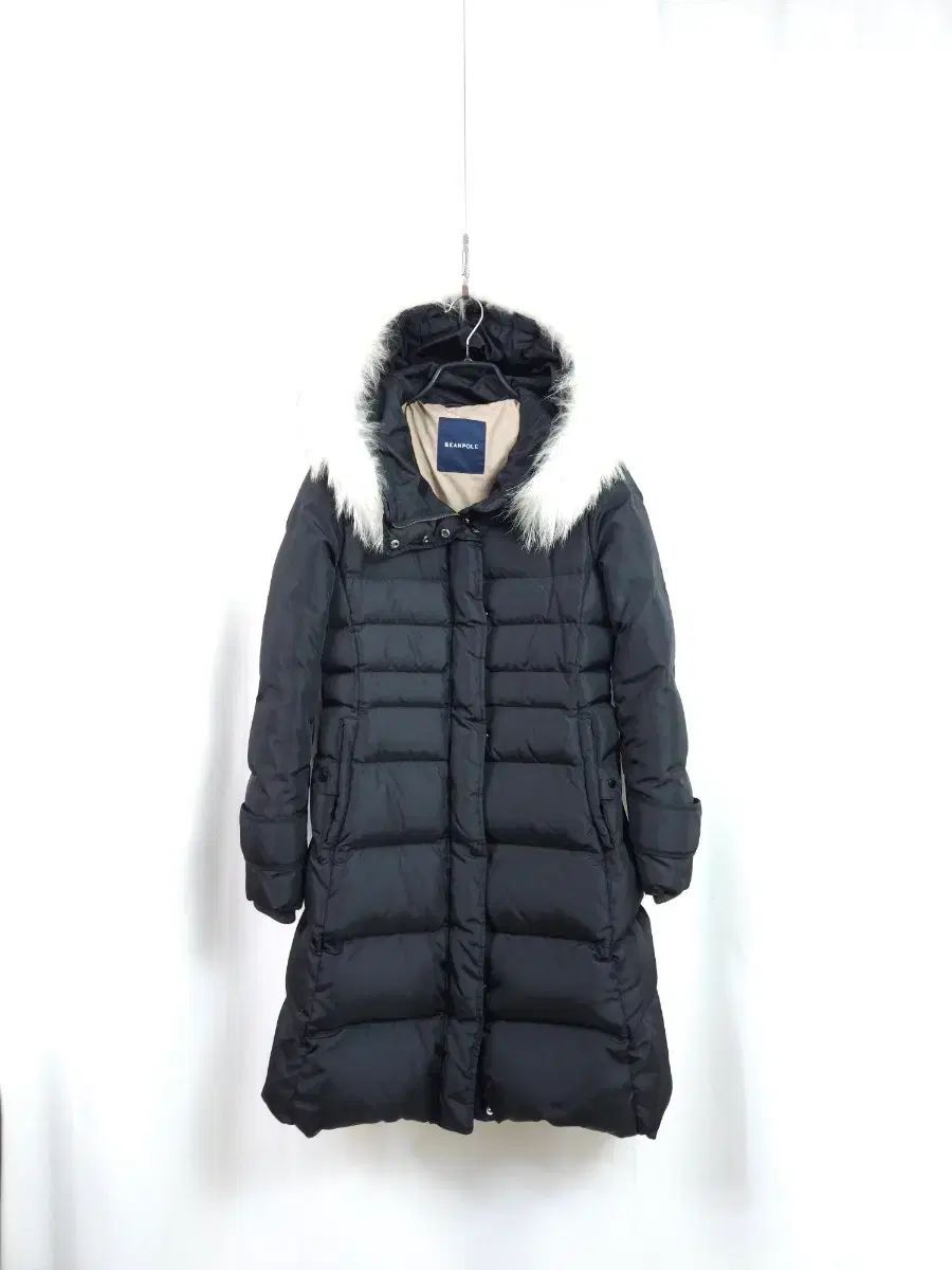 BEAN POLE ビーンポール ブラック グースダウン アウター フード ファー 90