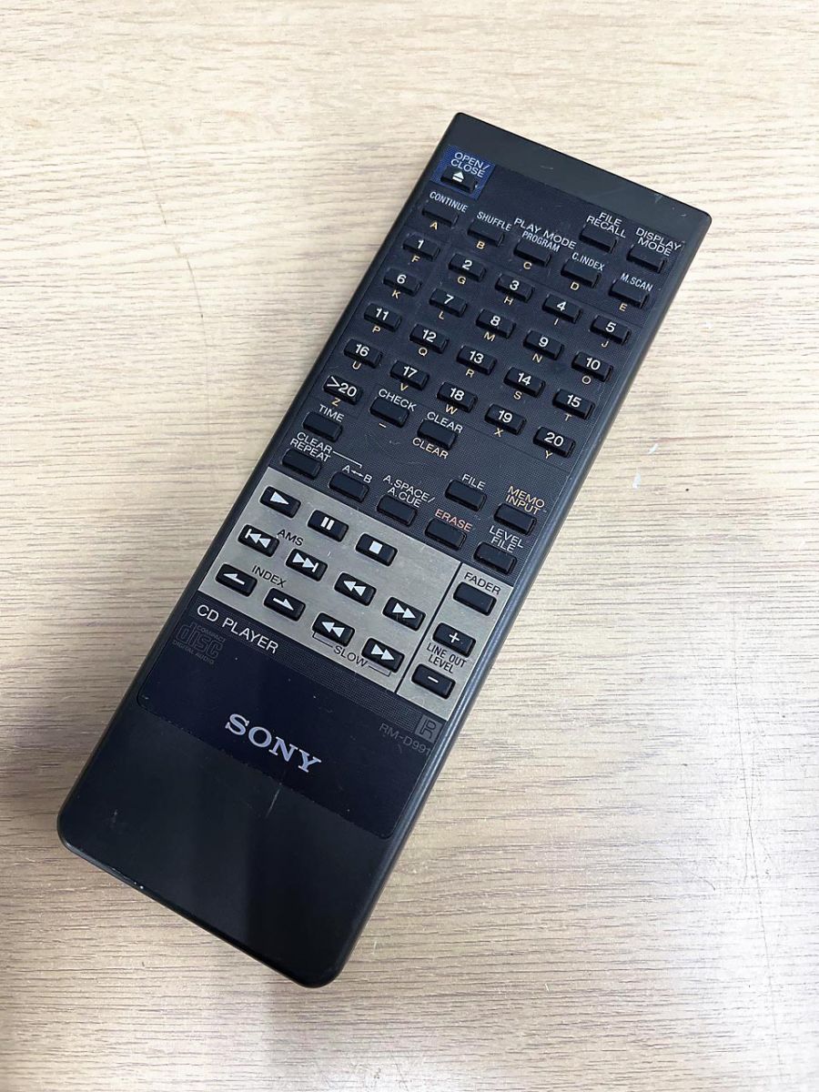 SONY ソニー CDプレーヤー用 リモコン RM-D991 - メルカリ