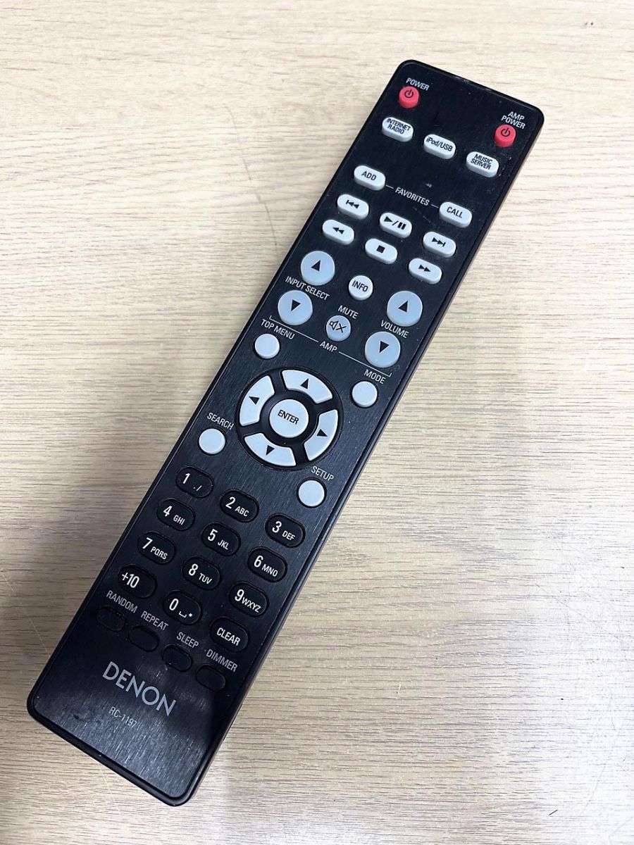 DENON デノン　DRAーF107  12年製　CD プレーヤー　リモコン DENON デノン ネットワーク オーディオ プレーヤー リモコン RC-1197