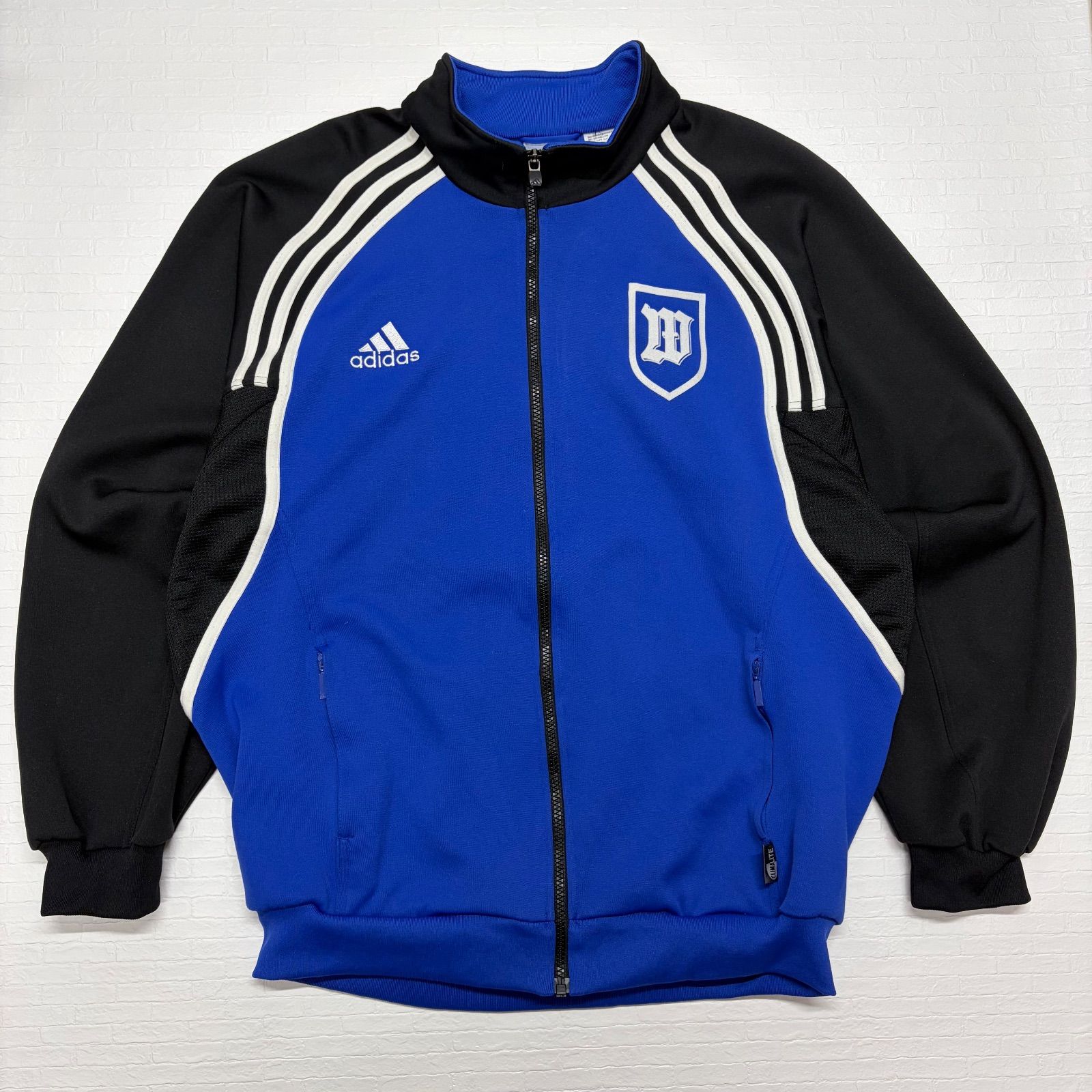 激レア】adidas ドイツ軍 トラックジャケット ジャージ 紺 水色 52 XL