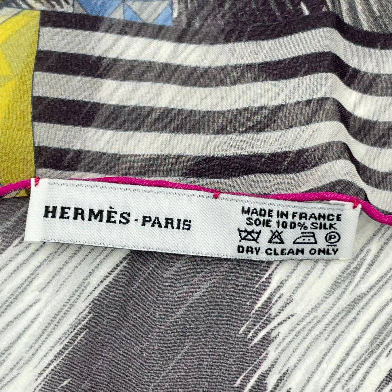  HERMES エルメス モスリン野生とカモフラージュ ストール シルク マルチカラー バンダナ スカーフ 小物