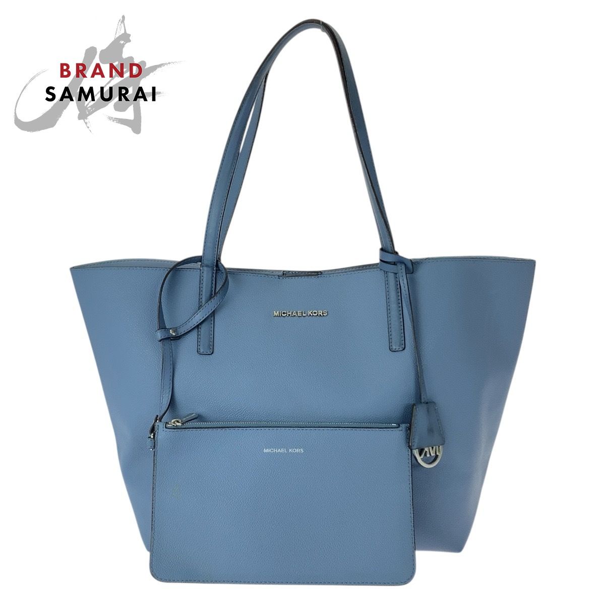 Michael Kors マイケルコース ブルー シルバー金具 レザー 30H5SH3T7U