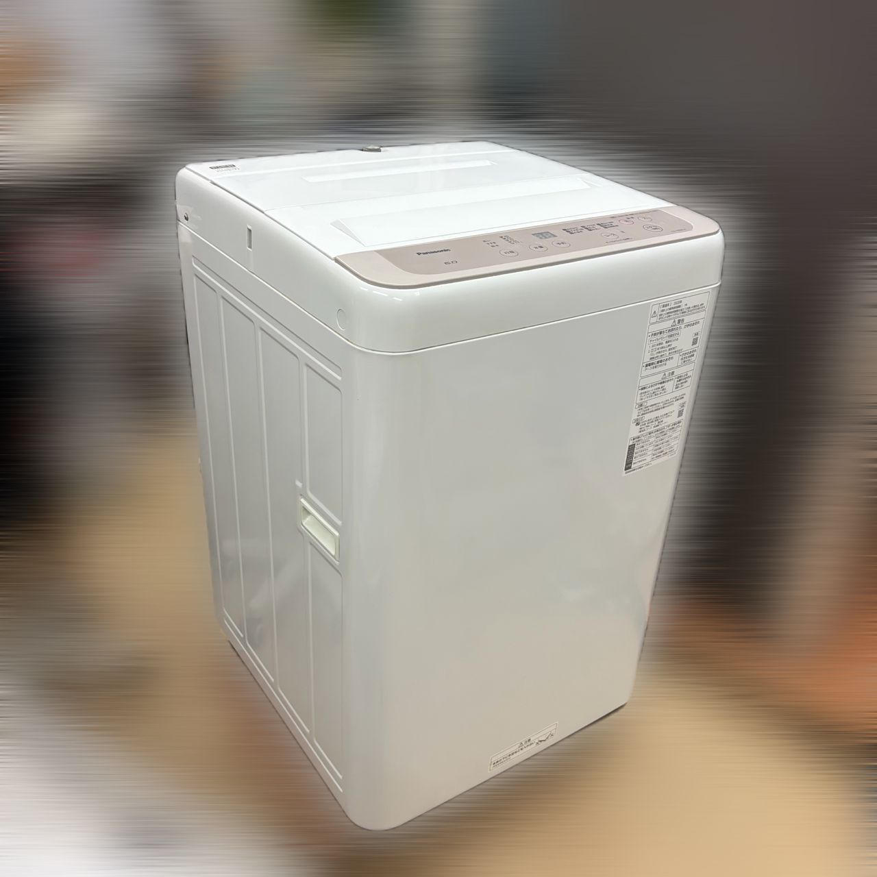 通電 済 パナソニック Panasonic 全自動洗濯機 NA-F 60 B 14 2020年製 ビッグウェーブ洗浄 ステンレス槽 からみほぐし カビクリーンタンク 送風乾燥 ピンク系
