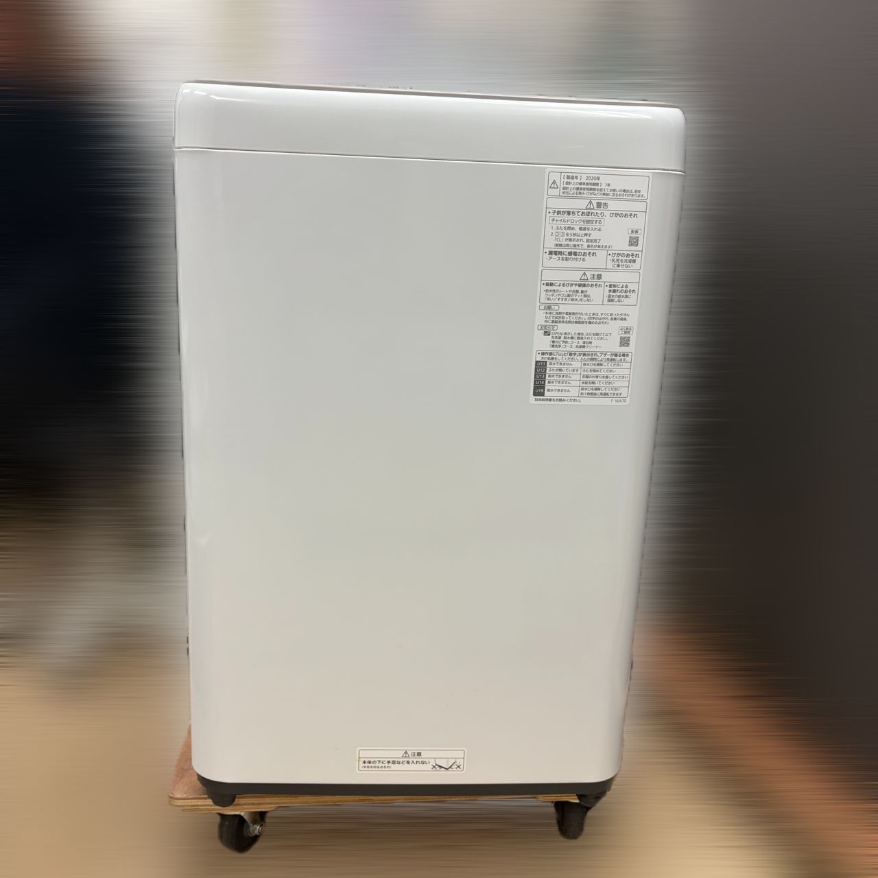 通電 済 パナソニック Panasonic 全自動洗濯機 NA-F 60 B 14 2020年製 ビッグウェーブ洗浄 ステンレス槽 からみほぐし カビクリーンタンク 送風乾燥 ピンク系