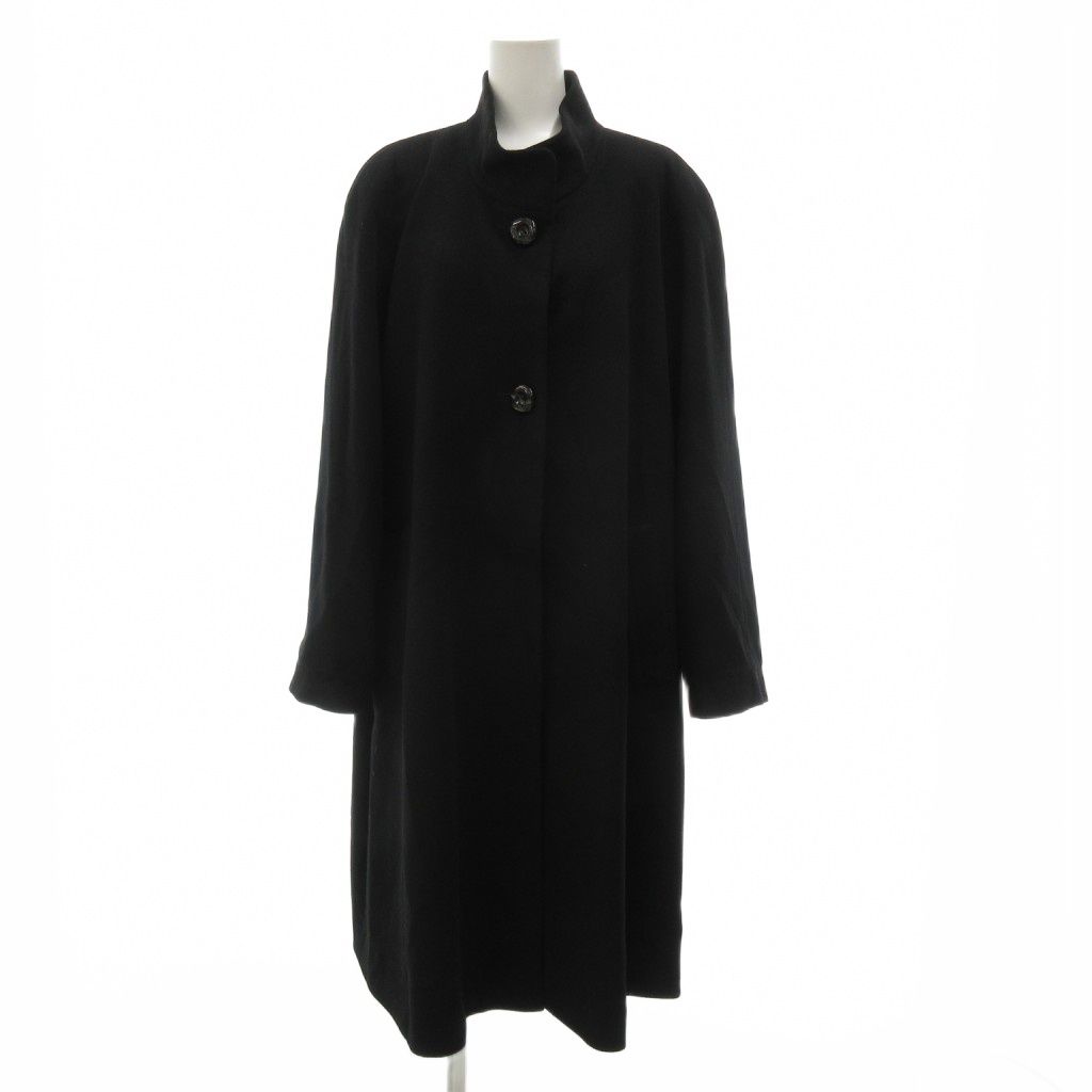 FURDI メルトンコート ロング チェスター カシミヤ F 黒 ブラック |JS GY 59