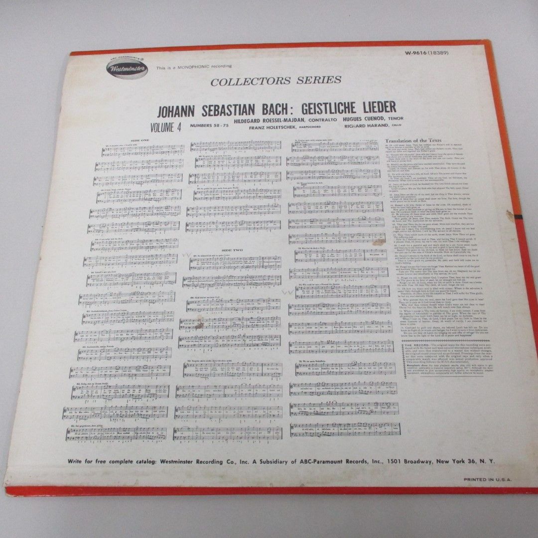 △01)【1点限り!】COLLECTORS SERIES/JOHANN SEBASTIAN BACH