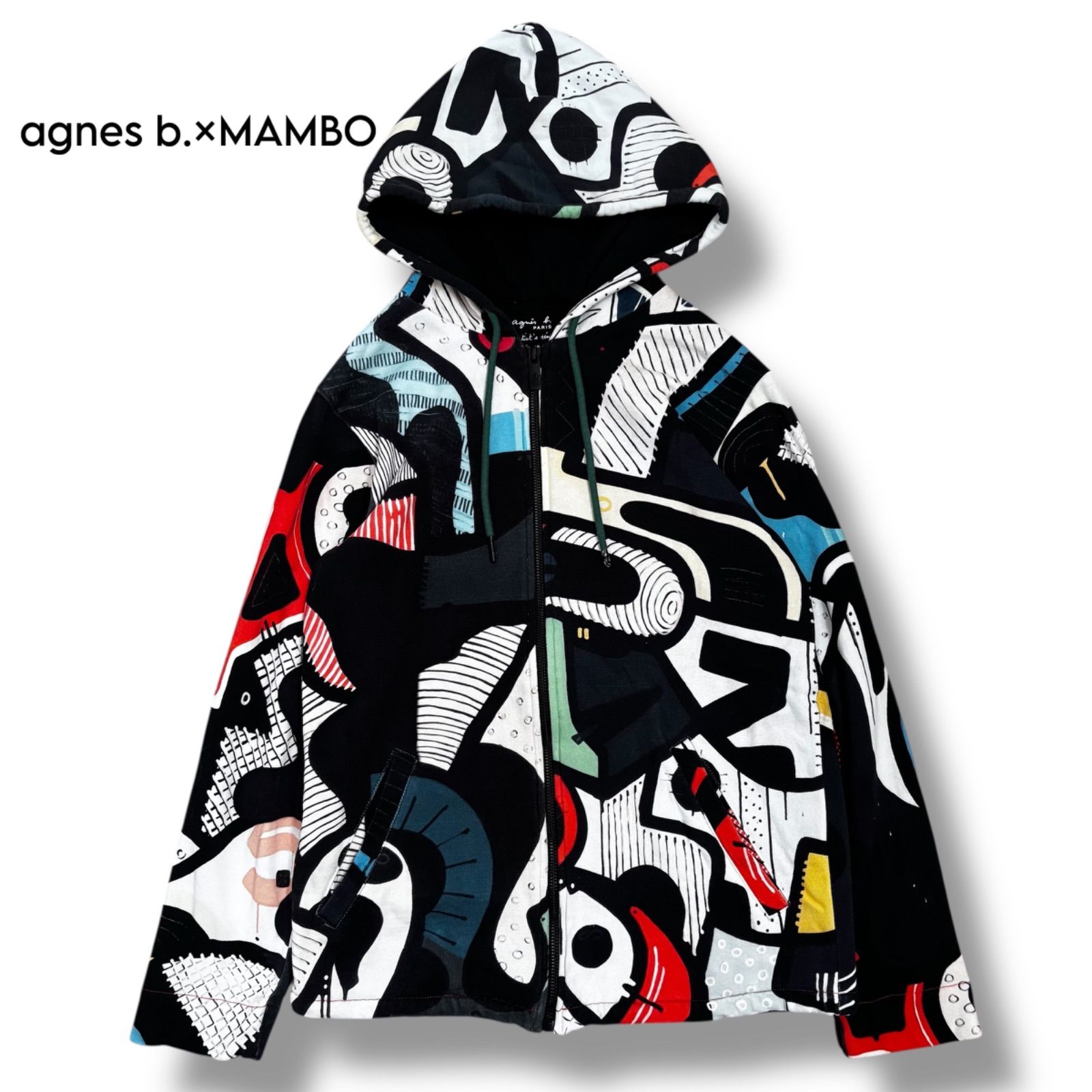 agnes b.×MAMBO artist s serie コラボ ジップフーディ XS