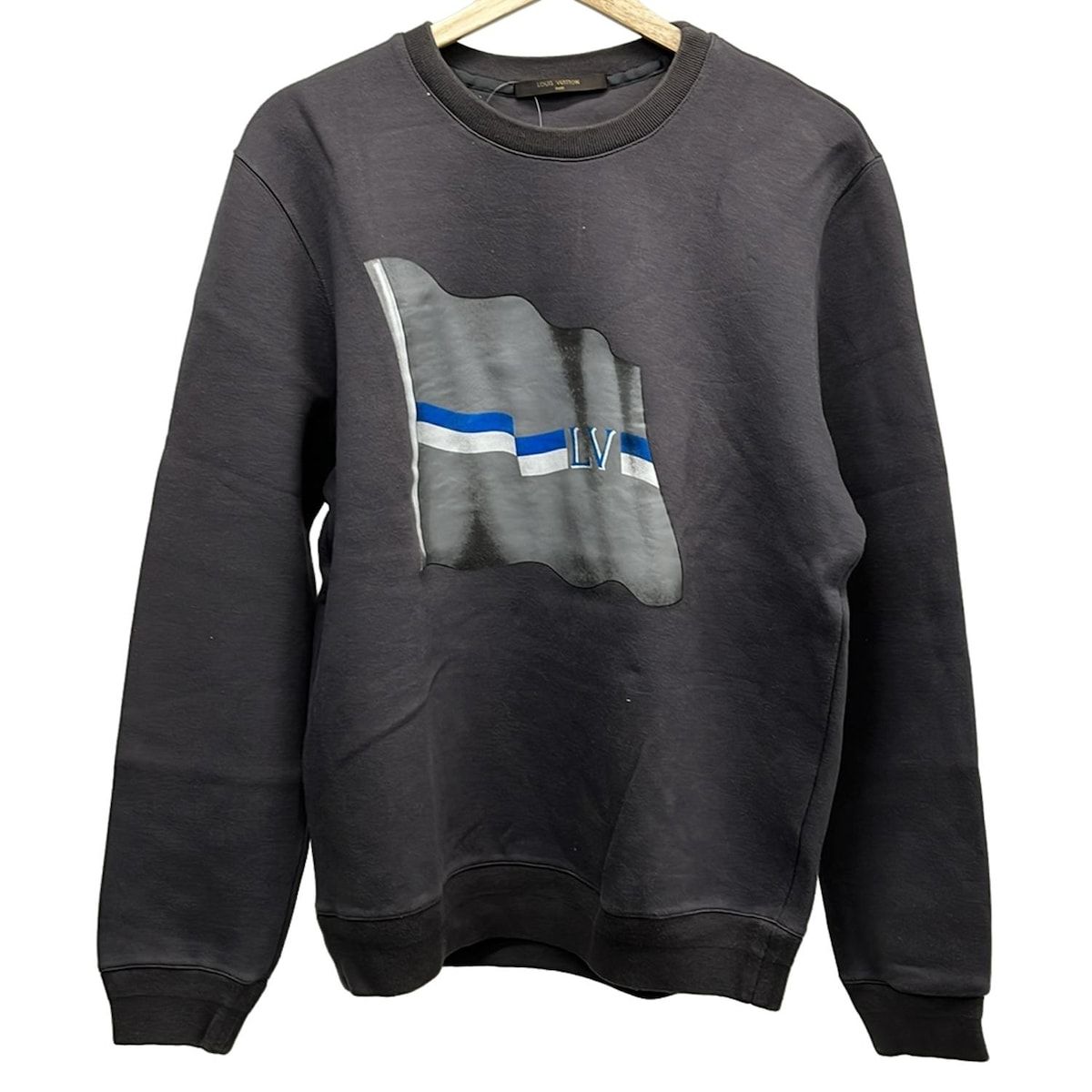 LOUIS VUITTON ルイヴィトン トレーナー サイズXL メンズ RM 161 M JUJ H 9 Y 03 W ダークグレー×グレー×ブルー