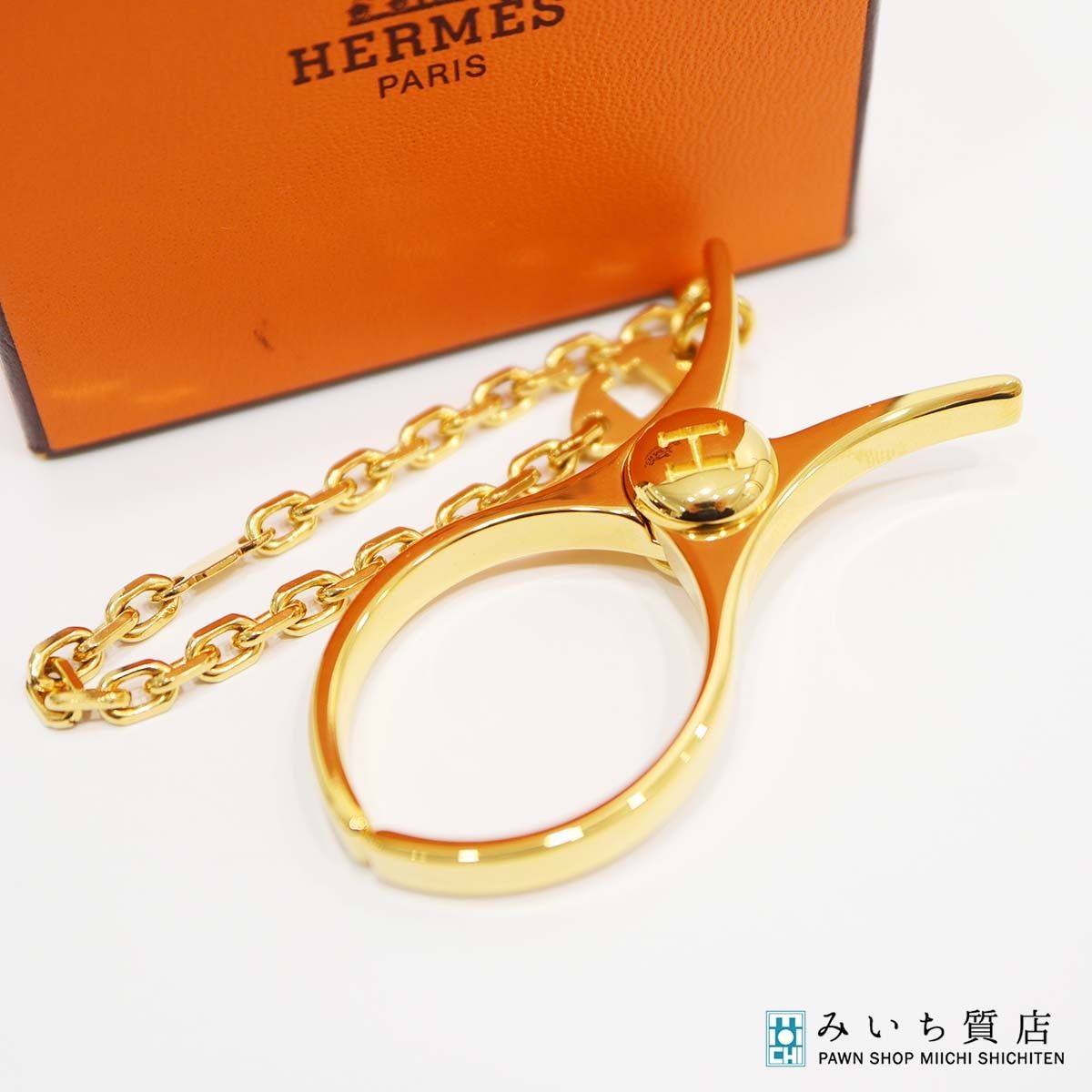 未使用品♡HERMES エルメス グローブホルダー ゴールド　箱付 HERMES エルメス フィルー グローブホルダー 服飾小物 ゴールドカラー