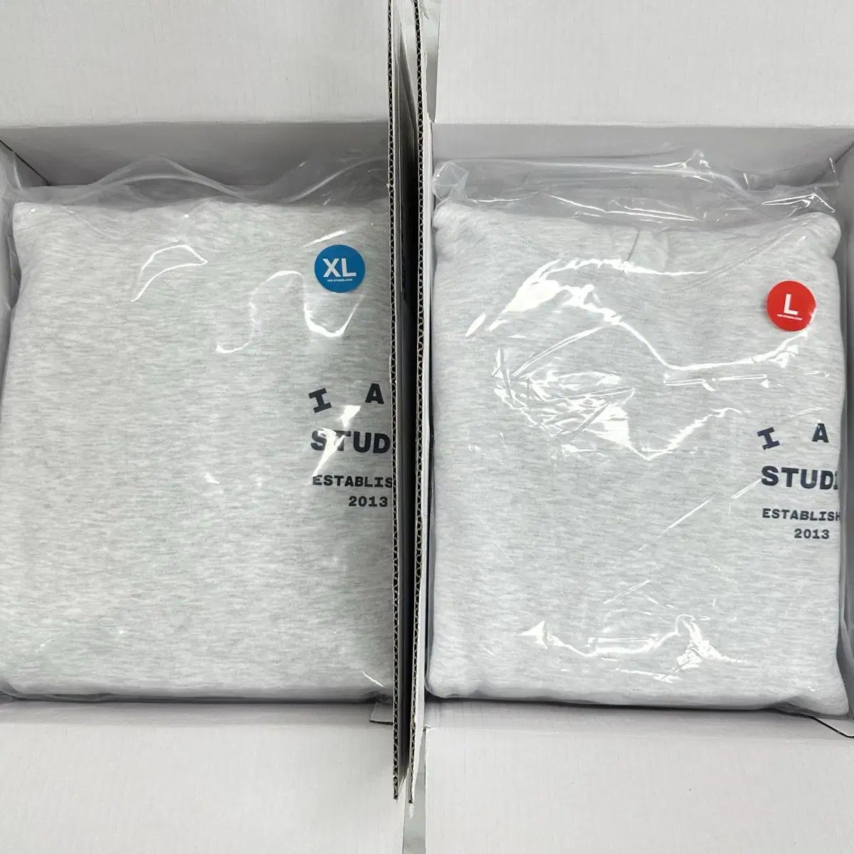 IAB Studio アイエプスタジオ 25 ライトグレー フーディー Tシャツ L|XL サイズ