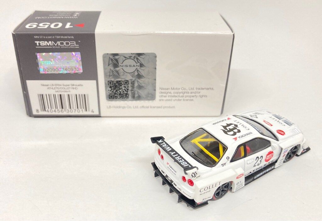 TSM 1/64 MINI GT Nissan LB-ER34 Super Silhouette ATHLETE/COLLET