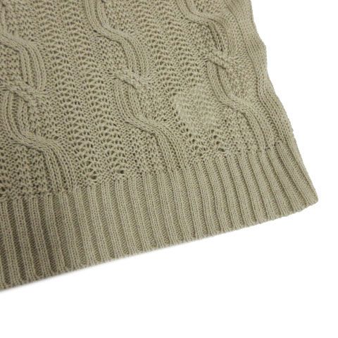 マックスマーラ MAX MARA 白タグ リネンケーブルニット 透け編み 半袖