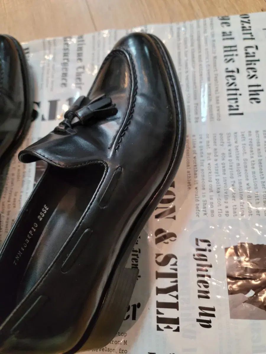 TANDY メンズ ブラック ローファー 255