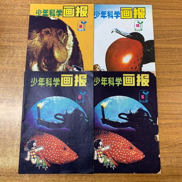 ▲01)【1点限り!】少年科学画報などの子供向け雑誌・本 まとめ売り15冊セット/1979年〜1981年/児童書/漫画/中国/イラスト実験/B △01)【1点限り!】少年科学画報などの子供向け雑誌・本 まとめ