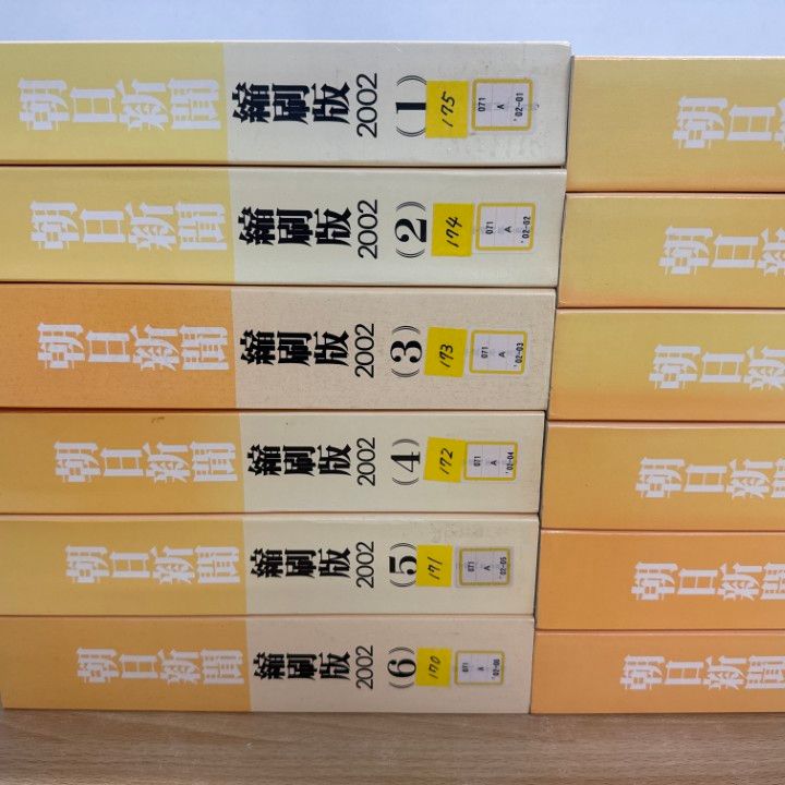 朝日新聞 縮刷版 2008年（平成20年） 7〜12月　6冊セット 朝日新聞 縮刷版 2008年（平成20年） 1〜6月 6冊 【公式通販】