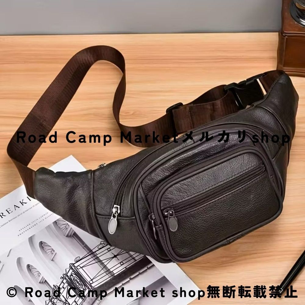 クロスボディバッグ ブラウン メンズ 本革 多機能 バックパック カジュアル 複数コンパートメント付き スマホポーチ バッグ 旅行 通勤 アウトドア ジッパー付き キャンプ アウトドア用 ヘビーデューティ 日常使い 耐久性 多機能デザイン レザー 男性