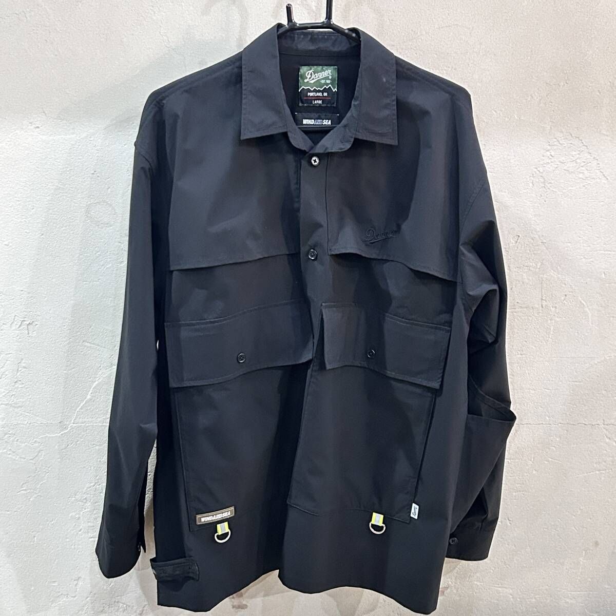 K 70 Danner × WIND AND SEA タクティカルシャツジャケット メンズ Lサイズ ボタンダウン ダナー ウィダンシー