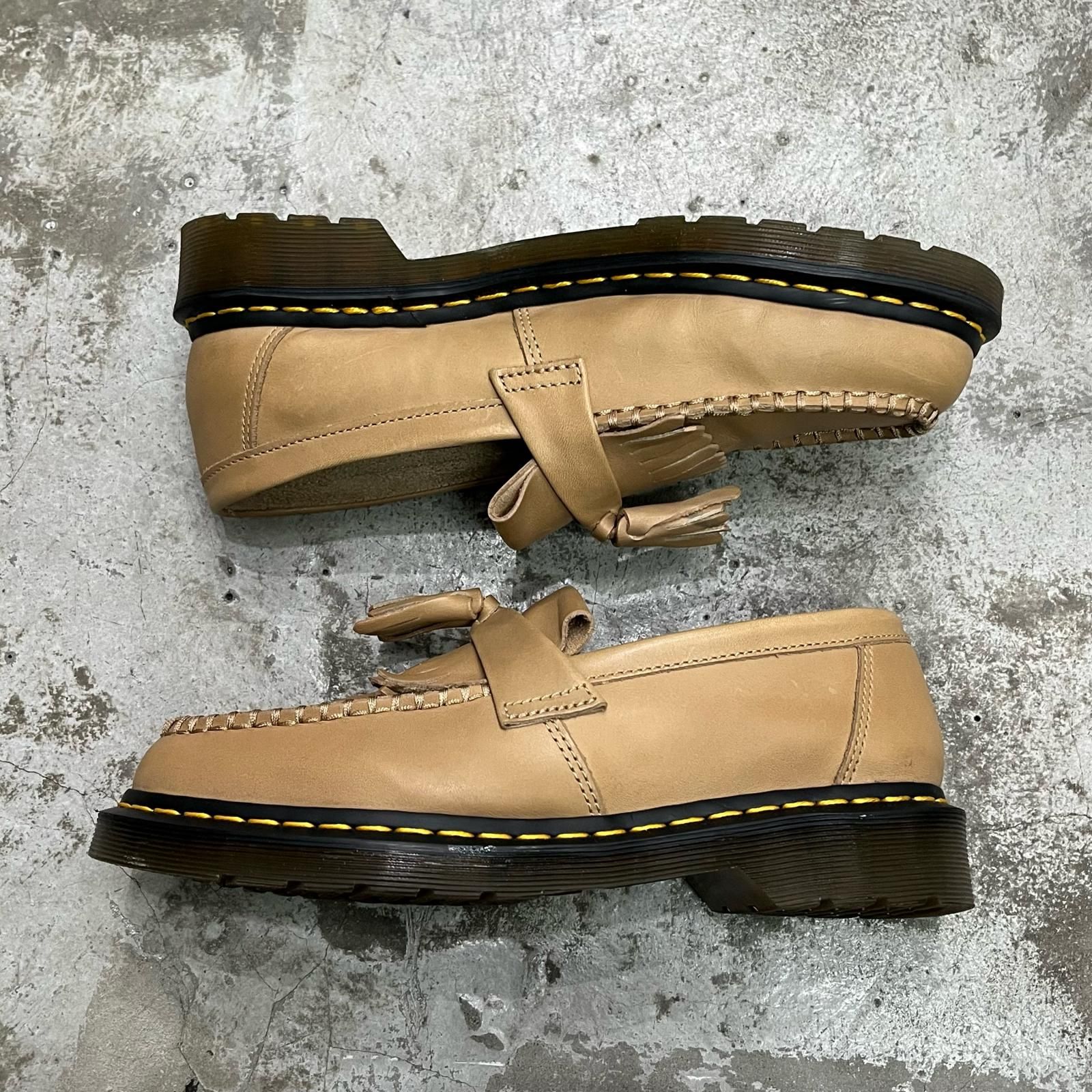Dr.Martens ADRIAN タッセルローファー 革靴 レザーシューズ エイドリアン ドクターマーチン ベージュ系 6 6324 M