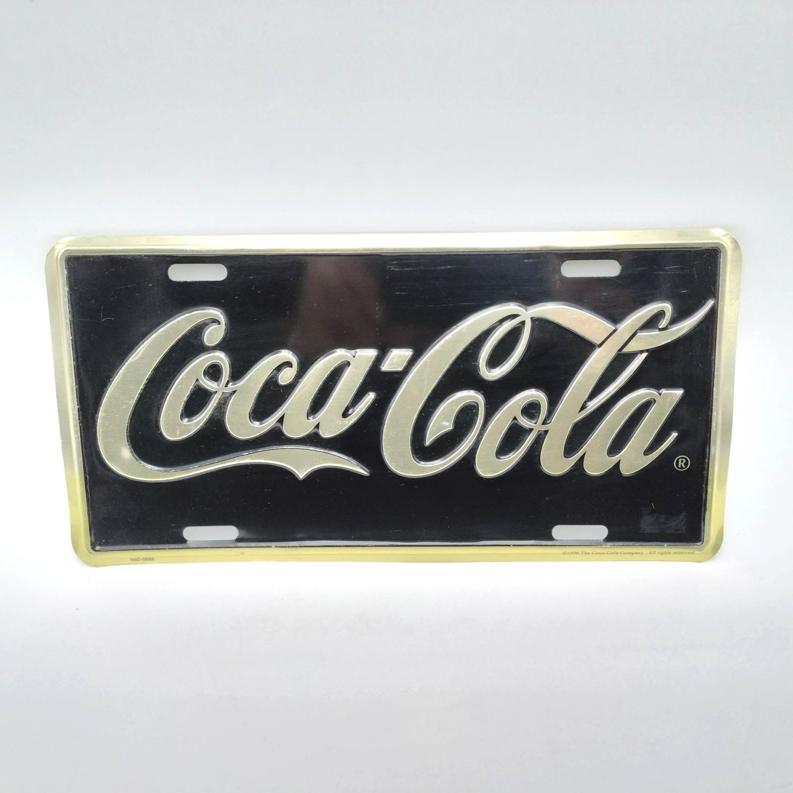 1996年製】コカ・コーラ ライセンスプレート メタルプレート 正規品