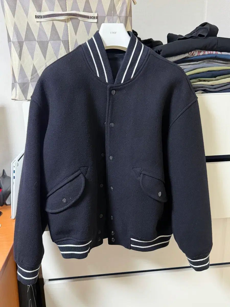 ブラウンヤード スタジャン スタジアム ジャケット ダークネイビー 2