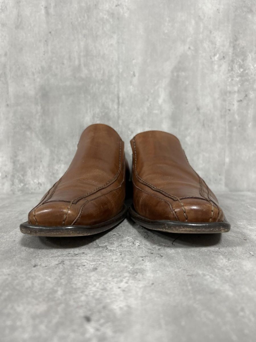 フィログラーナ 革製 イタリア製 ドレス シューズ size 40|茶 ◎メンズ