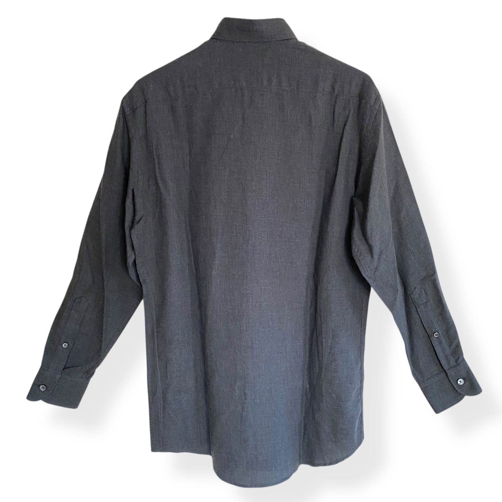 Ermenegildo Zegna エルメネジルドゼニア ダークグレー 長袖シャツ